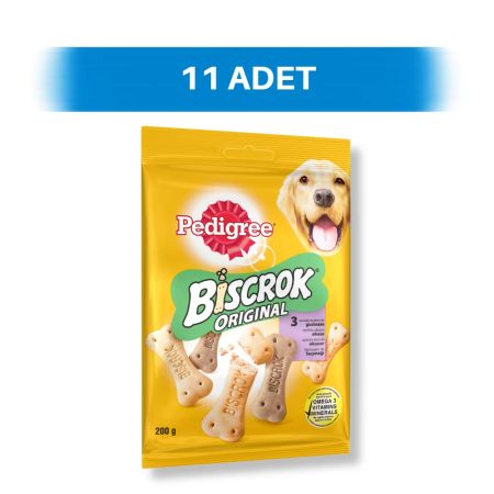 Pedigree Biscrok Original Bisküvi Köpek Ödül Maması 11 x 200 gr