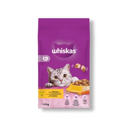 Whiskas Tavuklu ve Sebzeli Yetişkin Kedi Maması 1,4 kg