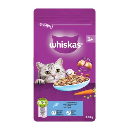 Whiskas Ton Balıklı ve Sebzeli Yetişkin Kedi Maması 3,8 kg