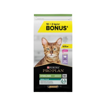 Pro Plan Sterilised Hindi Etli Kısırlaştırılmış Yetişkin Kedi Maması 10 kg + 2 kg