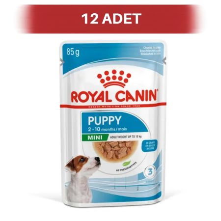 Royal Canin Mini Puppy Küçük Irk Pouch Yavru Yaş Köpek Maması 12 x 85 gr