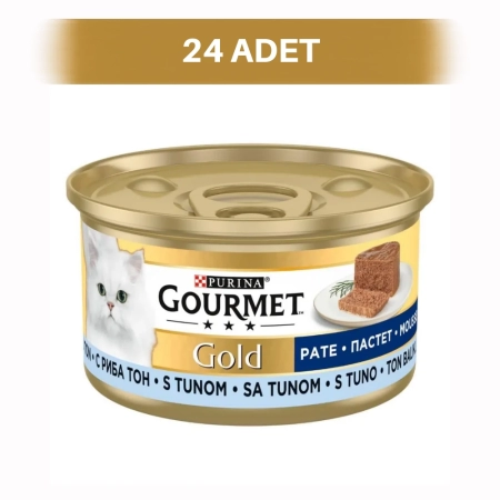 Gourmet Gold Kıyılmış Ton Balıklı Yetişkin Kedi Konservesi 24 x 85 gr
