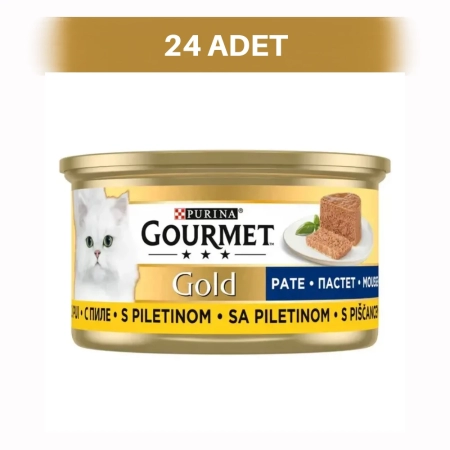 Gourmet Gold Kıyılmış Tavuklu Yetişkin Kedi Konservesi 24 x 85 gr