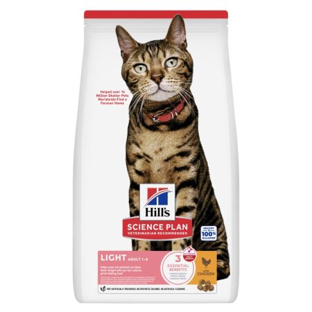 Hill's Science Plan Light Düşük Kalorili Tavuklu Yetişkin Kedi Maması 1,5 kg