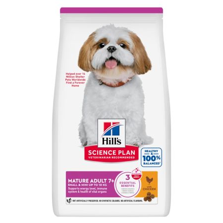 Hill's Science Plan Mature Adult +7 Tavuk Etli Küçük Irk Olgun Yetişkin Köpek Maması 1,5 kg