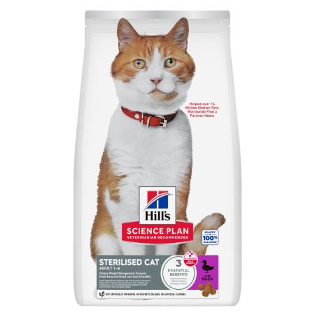 Hill's Science Plan Ördekli Kısırlaştırılmış Yetişkin Kedi Maması 3 kg