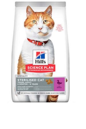 Hills Sterilised Kısırlaştırılmış Ördekli Kedi Maması 3 kg