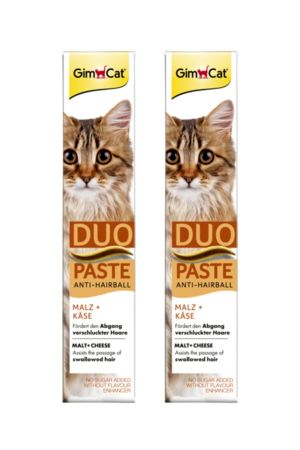 GimCat Duo Anti Hairball Tüy Sağlığı Peynirli Kedi Macunu 2x50 gr