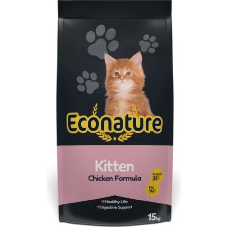 Econature Plus Tavuk Etli Yavru Kedi Maması 15 Kg