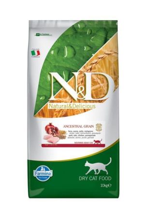 N&D Tavuklu ve Narlı Düşük Tahıllı Kısırlaştırılmış Kedi Maması 10 kg