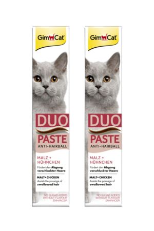GimCat Duo Paste Anti Hairball Tavuklu Malt Kedi Macunu 2x50 gr