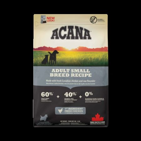 Acana Heritage Adult Small Breed Tahılsız Tavuklu ve Balıklı Küçük Irk Yetişkin Köpek Maması 2 kg