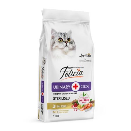 Felicia Hipoalerjenik Az Tahıllı Somonlu Kısırlaştırılmış Yetişkin Kedi Maması 12 kg