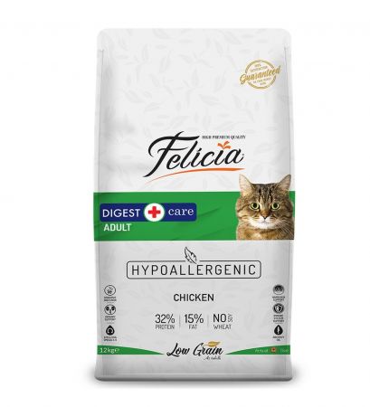 Felicia Az Tahıllı 12 Kg Yetişkin Tavuklu Hypoallergenic Kedi Maması