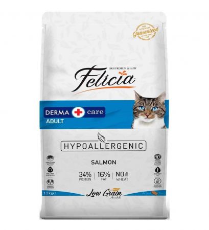 Felicia 12 Kg Yetişkin Somonlu Az Tahıllı Kedi Maması