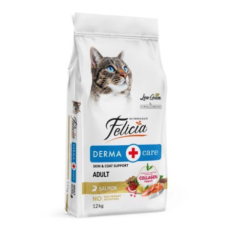 Felicia Hipoalerjenik Az Tahıllı Somonlu Yetişkin Kedi Maması 12 kg