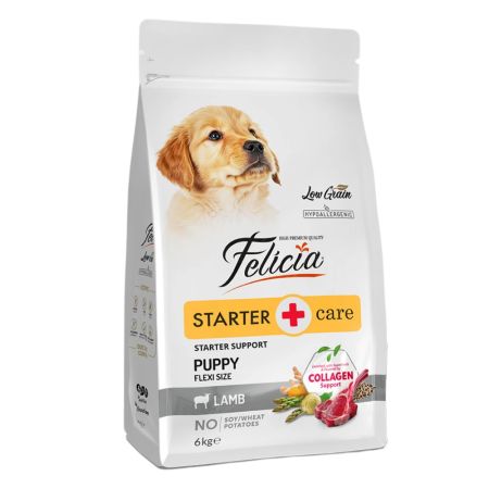 Felicia Hipoalerjenik Az Tahıllı Kuzulu ve Pirinçli Küçük Irk Yavru Köpek Maması 6 kg