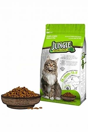 Jungle Tavuk Ve Balıklı Yetişkin Kedi Maması 1,5kg