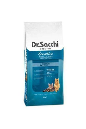 Dr.sacchi Premium Sensitive Salmon Yetişkin Kedi Mamasi 15kg