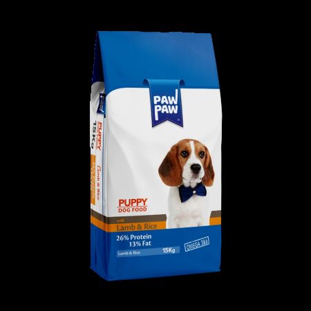 PawPaw Kuzulu ve Pirinçli Yavru Köpek Maması 15 kg