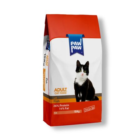 PawPaw Balıklı Yetişkin Kedi Maması 15 kg