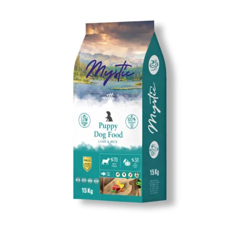 Mystic Puppy Az Tahıllı Kuzu Etli Yavru Köpek Maması 15 kg