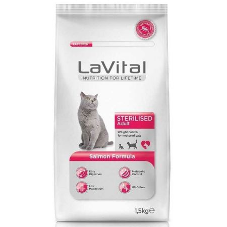 Lavital Sterilised Somonlu Kedi Maması - 1.5 Kg