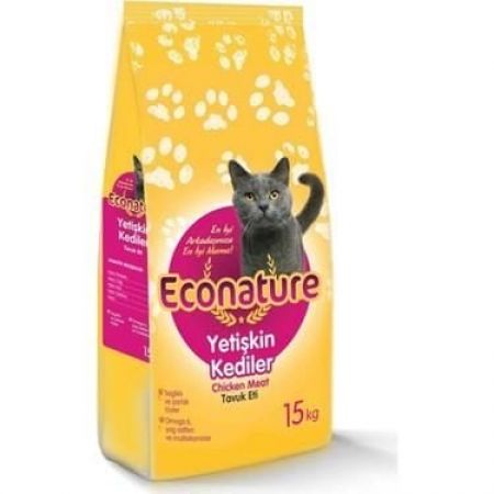 Econature Tavuk Etli Yetişkin Kedi Maması - 15 Kg