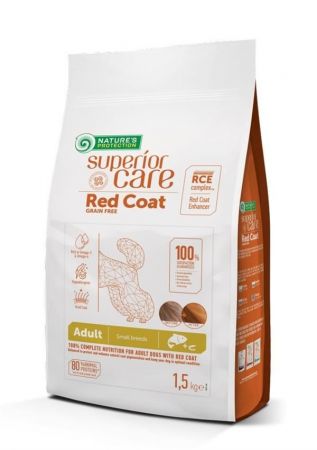 Natures Protection Superior Care Red Coat Küçük Irk Somonlu Kızıl Köpek Köpek Maması 1.5 Kg