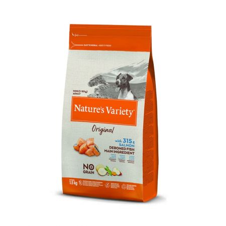 Natural Variety Somonlu Tahılsız Yetişkin Küçük Irk Köpek Maması 1.5 Kg
