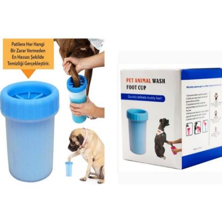 Pet Animal Orta-Büyük Irk Temizleme Bardağı & Pati Yıkama Kabı & Pati Temizleme Aparatı & Köpek Pati Yıkama