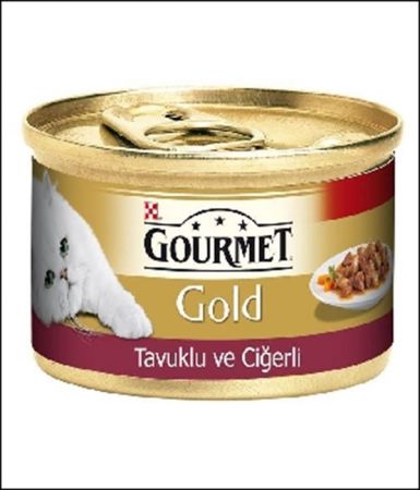 Gourmet Gold Tavuklu Ciğerli Parça Etli 85 G