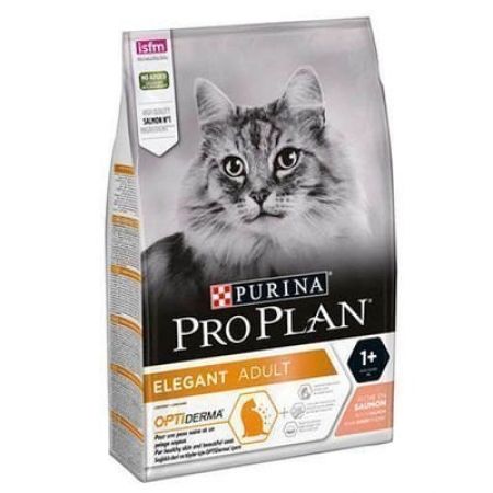 Pro Plan Derma Plus (Elegant Adult) Tüy Yumaği Kontrolü Somonlu Kedi Mamasi 10 Kg